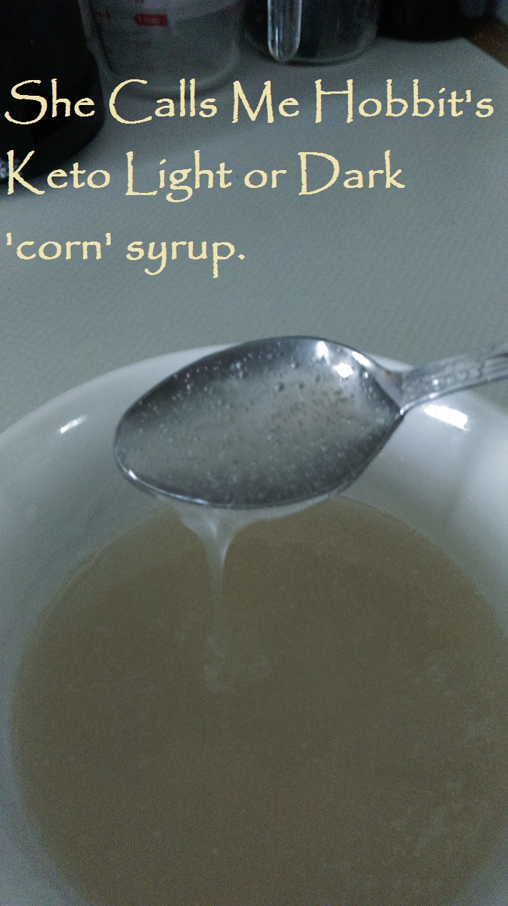 Keto Light or Dark 'corn' syrup. Yup. No carbs. No cals.